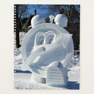 Agenda Escultura de Nieve Reloj, Quebec, Canadá