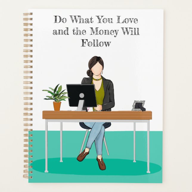 Agenda Ese Chica | Moda Blanca y Verde azulada todos los  (Anverso)