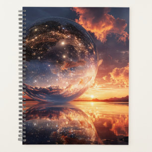 Agenda Esfera reflectante surrealista que contiene estrel