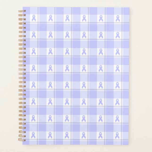 Agenda Esophageal Cancer Awareness Plaid Periwinkle (Anverso)