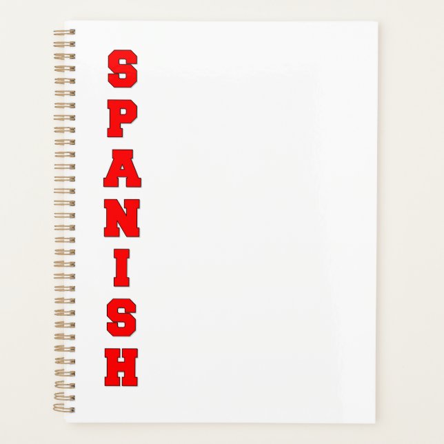 Agenda Español (Anverso)