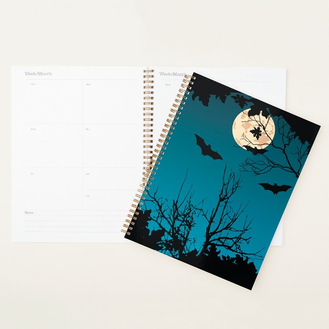 Agenda Espectacular fiesta de Halloween Luna llena y bate (Subido por el creador)