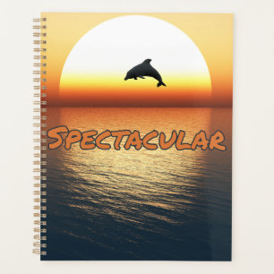Agenda Espectacular salto del calendario de delfines