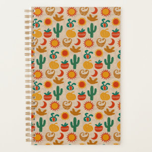 Agenda Espectaculares Patrones bohemios, soles dibujados