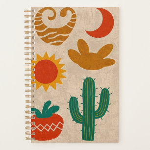 Agenda Espectaculares Patrones bohemios, soles dibujados