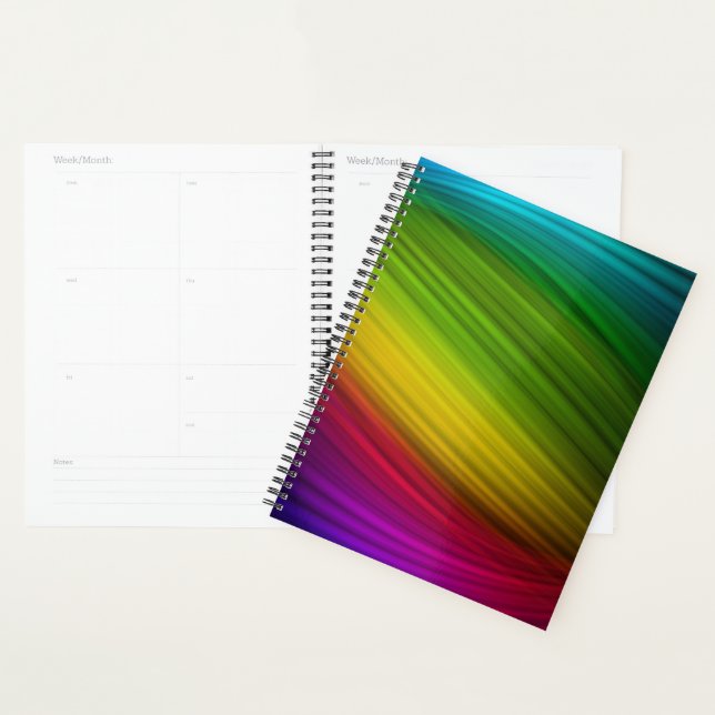 Agenda Espectro Impresionante de Colores de Arcoíris (Demostración)