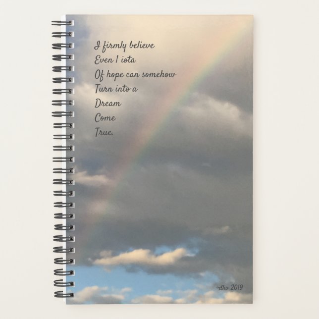 Agenda Esperanza y sueños arcoiris (Anverso)