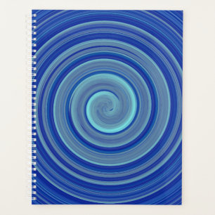 Agenda Espiral azul y turquesa
