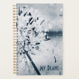 Agenda Espiral de arte floral moderno
