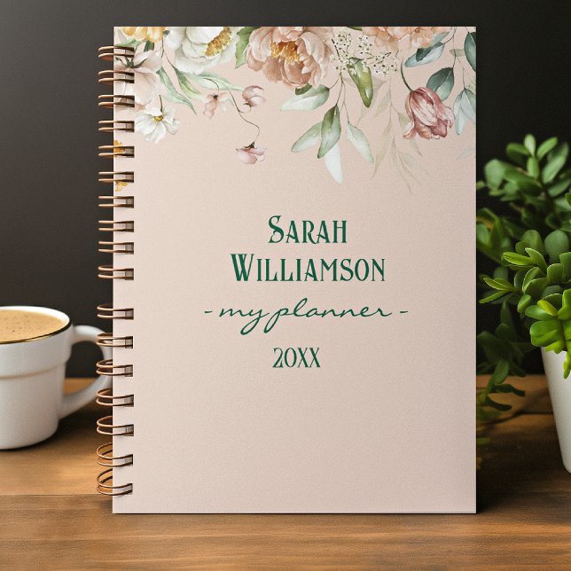 Agenda Espiral de caída floral Bella Artes acuarela de 16 (Subido por el creador)