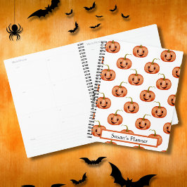 Agenda Espiral de calabaza de Halloween