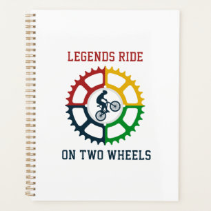 Agenda Espiral Rústica de Ciclismo Vintage