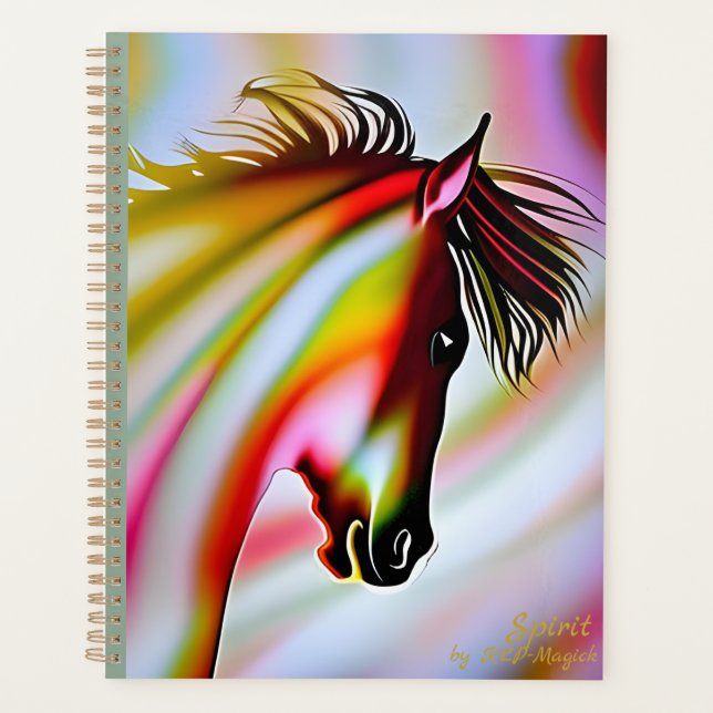Agenda Espíritu - AI Fantasy Art Print Horse (Anverso)