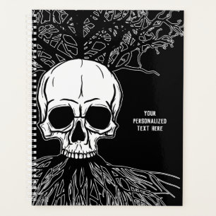Agenda Espíritus De Los Muertos Calavera y árbol