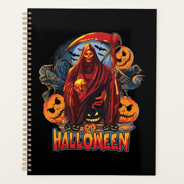 Agenda Esqueleto malvado de Halloween, Calabaza (Anverso)