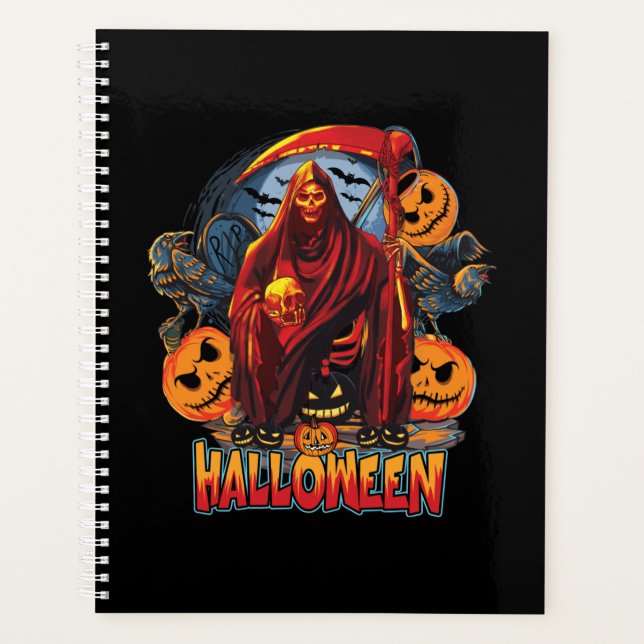 Agenda Esqueleto malvado de Halloween, Calabaza (Anverso)