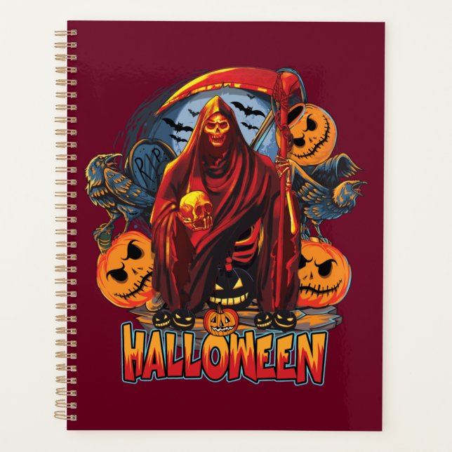 Agenda Esqueleto malvado de Halloween, Calabaza (Anverso)