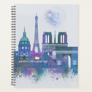 Agenda Esquina de París - Azul acuarela