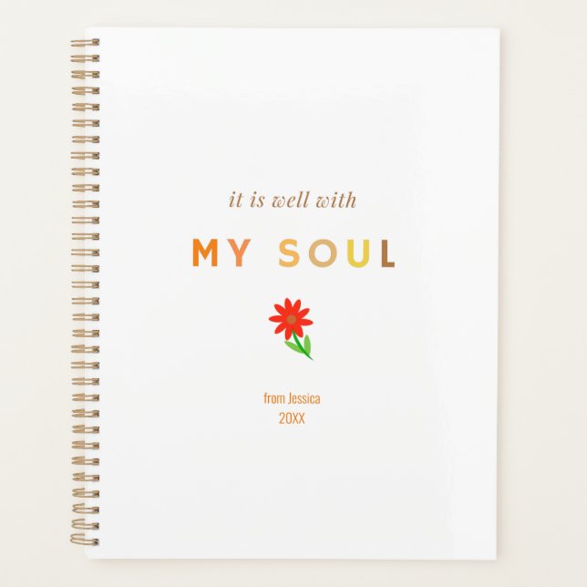 Agenda Está bien con mi SouL | Decal religioso | Biblia (Anverso)