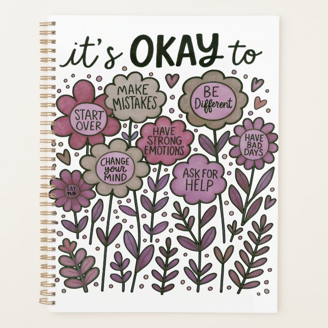 Agenda Está Bien Ser Floral Boho (Anverso)