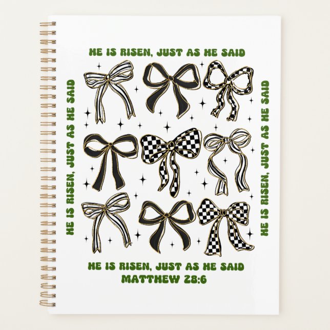 Agenda Está en ascenso cruzando la Pascua Croquette Bow (Anverso)