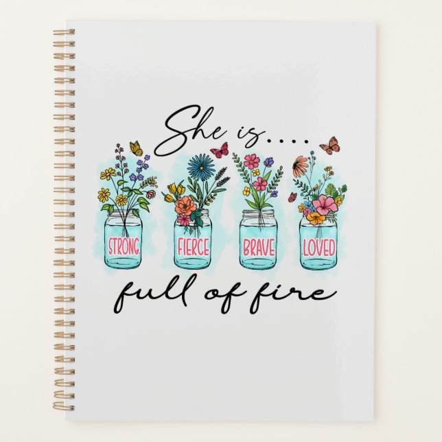 Agenda Está llena de fuego - Vibrante potenciación floral (Anverso)