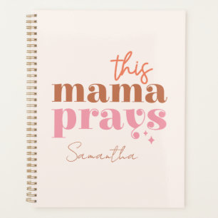 Agenda Esta mamá reza - Diseño rústico de Boho