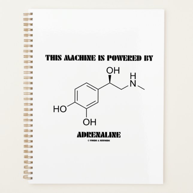 Agenda Esta Máquina Es Alimentada Por La Molécula Adrenal (Anverso)