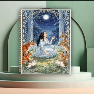 Agenda Esta Musa a la Luz de la Luna Art Nouveau