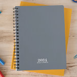 Agenda Estacionamiento personal ・ Semana Azul Dusty<br><div class="desc">Planner anual simple de papel personal. Planificador de 12 meses con resúmenes mensuales y hojas de planificación semanales. Contacte para obtener ayuda en la personalización.</div>