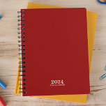 Agenda Estacionamiento personal ・ Semana Roja Crimson<br><div class="desc">Papelería personal simple. Planificador anual rojo de Crimson. Planificador de 12 meses con resúmenes mensuales y hojas de planificación semanales. Contacte para obtener ayuda en la personalización.</div>