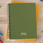Agenda Estacionamiento personal ・ Semana Verde de Oliva O<br><div class="desc">Planner anual simple de papel personal. Planificador de 12 meses con resúmenes mensuales y hojas de planificación semanales. Contacte para obtener ayuda en la personalización.</div>