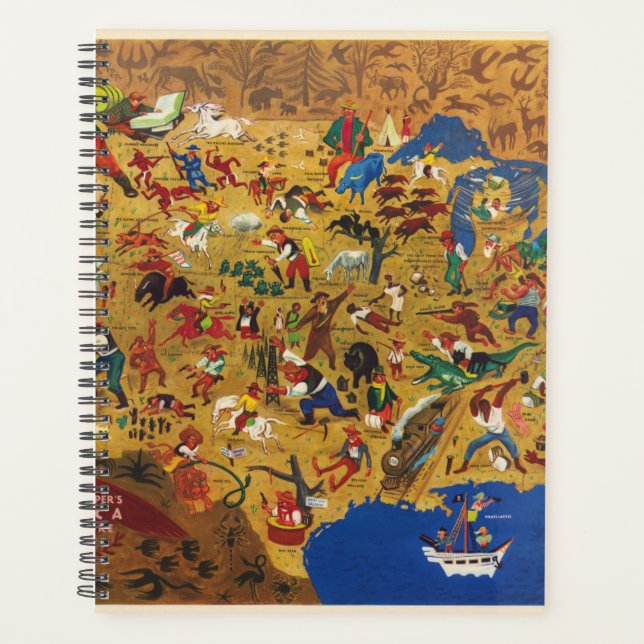 Agenda Estados Unidos de William Gropper - Folklore Perso (Anverso)