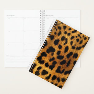 Agenda estampado de leopardo marrón de patrón animal de m