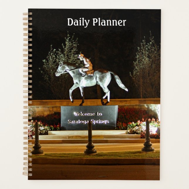 Agenda Estatua de caballo nativo Saratoga Daily Planner (Anverso)