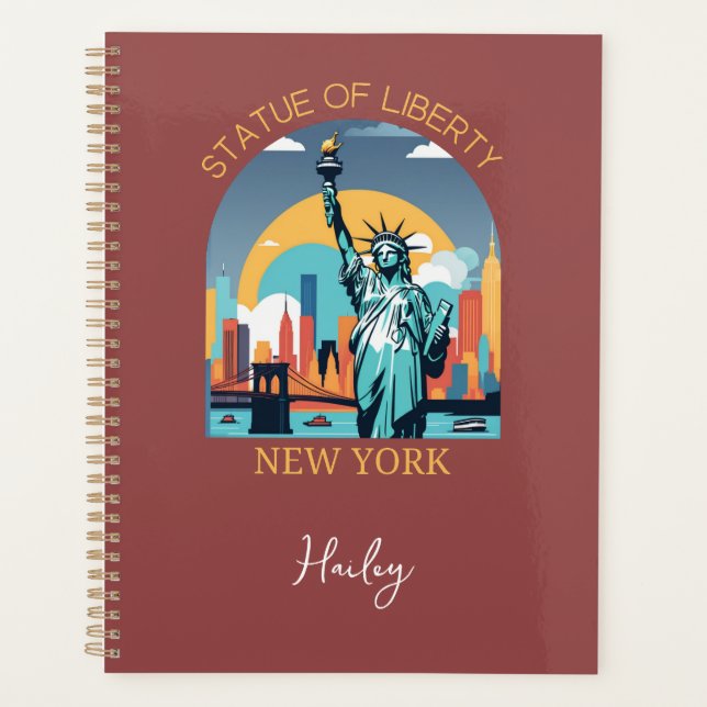 Agenda Estatua de la Libertad, Nueva York (Anverso)