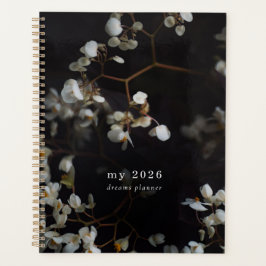 Agenda Estética floral oscura 
