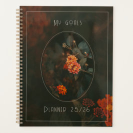 Agenda Estética floral vintage temperamental y soñadora