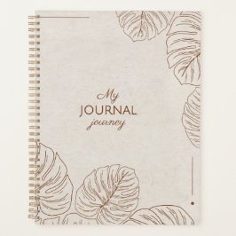 Agenda Estética minimalista tropical de hoja de Monstera