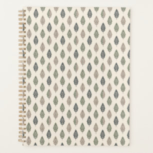 Agenda Estilo de boho verde y beige puro