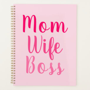 Agenda Estilo del guión de personalizado rosa del jefe de