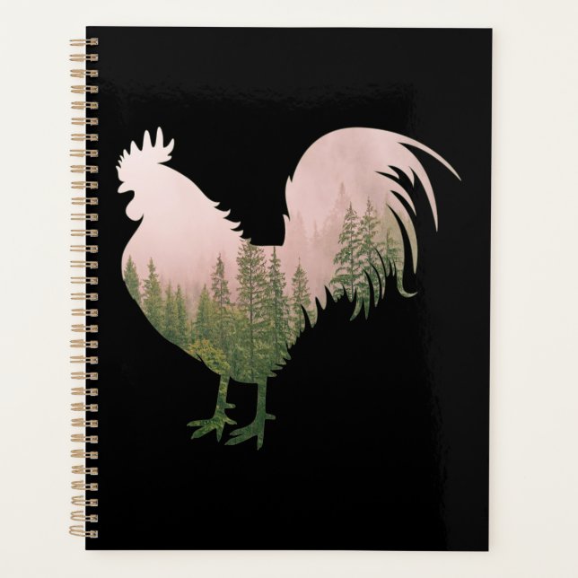 AGENDA ESTILO FORESTAL DE ROOSTER CHICKEN (Anverso)