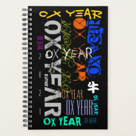 Agenda Estilo graffiti Repeating Ox Year 2021 Small P