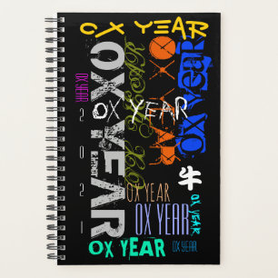 Agenda Estilo graffiti Repeating Ox Year 2021 Small P