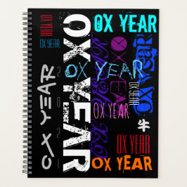 Agenda Estilo graffiti Repeating Ox Year 2021 Standard P
