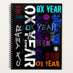 Agenda Estilo graffiti Repeating Ox Year 2021 Standard P