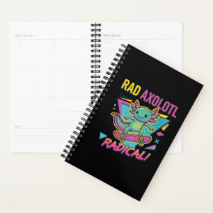 Agenda Estilo vintage de los 90 Axolotl Skateboard Rad ne