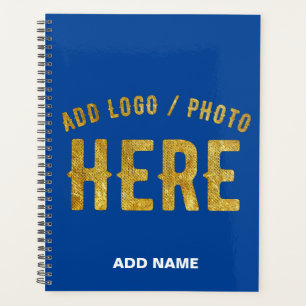 AGENDA ESTILOSO MODERNO AZUL COBALTO PERSONALIZADO VERIFI