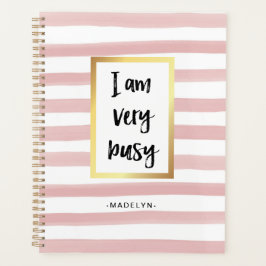 Agenda Estoy muy ocupado | Bandas acuáticas rosas y oro