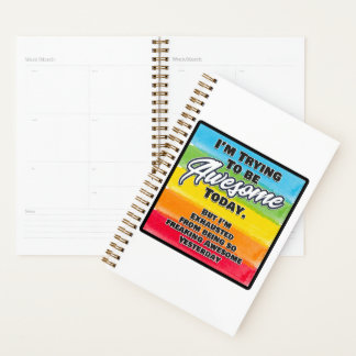 Agenda Estoy tratando de ser increíble hoy